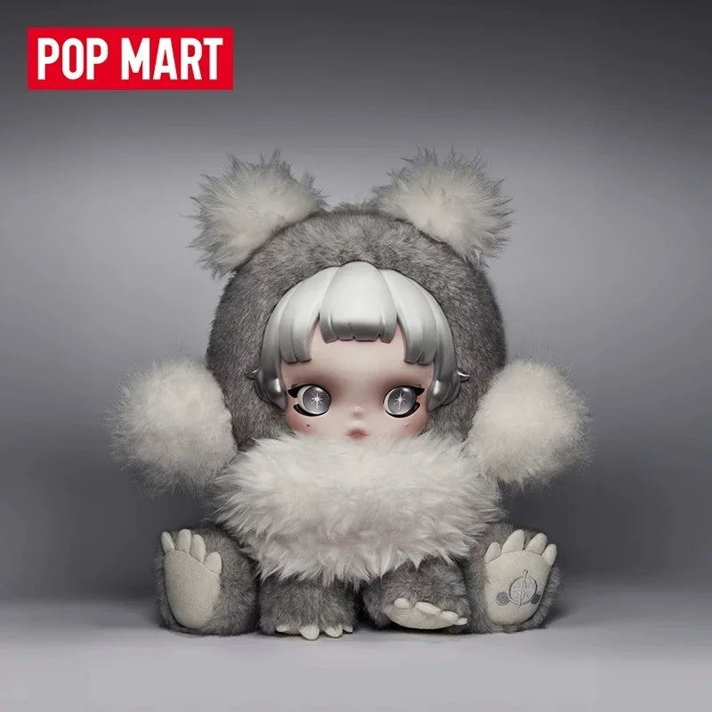 POP MART SKULLPANDA Punk Panda Plush Doll Series Mystery Box Genuine Blind Box Guess Toys Bag Ornament Figurines Home Decor