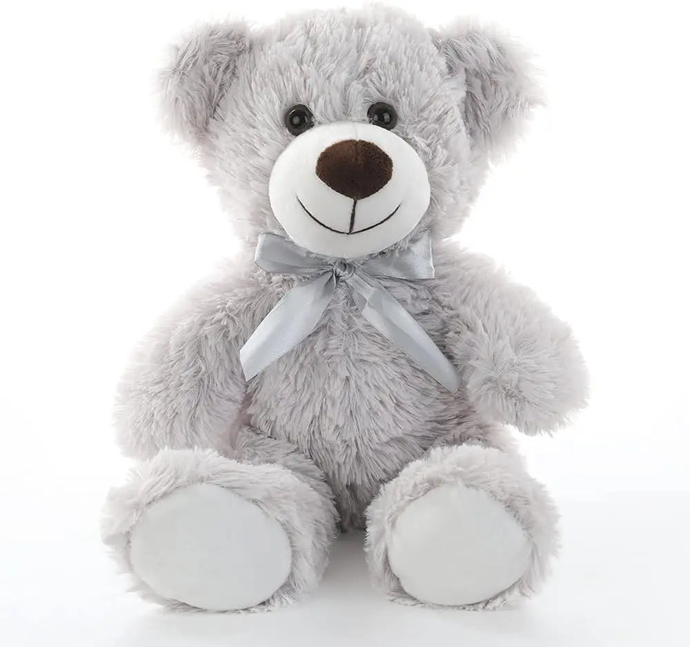 MaoGoLan Teddy Bear 13.5 Inch Stuffed Animals Plush Toys 3 Gray Stuffed Bears for Girls