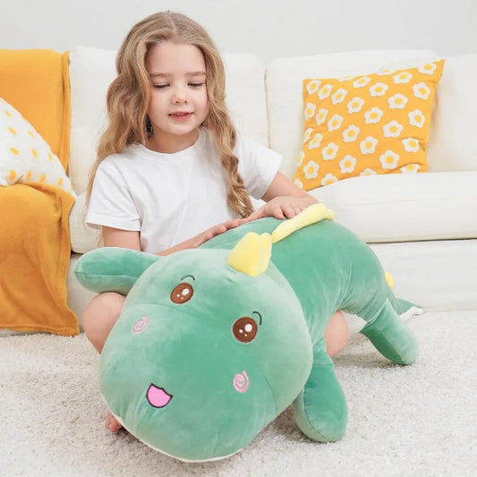 40 inch Giant Dinosaur Soft Body Pillow Plush Dino Toys Cute Big 3.3 Feet Dinosaur Stuffed Animals in Pastel Colors Soft and Hu