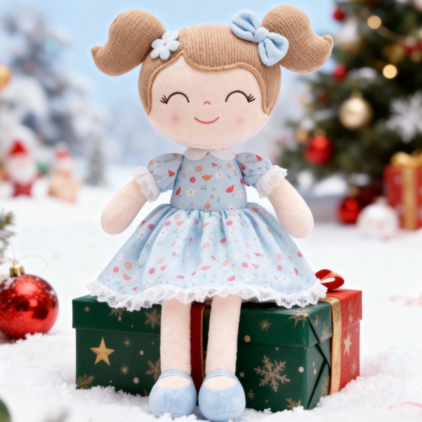 NEW Gloveleya Christmas  Plush Doll Baby Dolls, Soft Plush Princess Plush Toys, Ideal Christmas Gift Baby's first Birthday Gift
