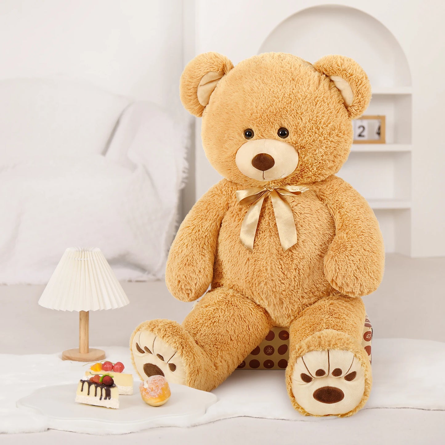 MorisMos Giant Teddy Bear Stuffed Animal, Big Teddy Bear Life Size, 36in Large Bear Cuddly Soft for Baby Shower, Boys, Girls