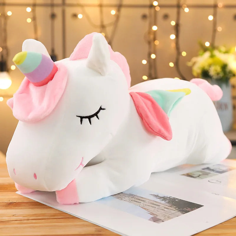 25cm-35CM Kawaii Giant Unicorn Plush Toy Soft Stuffed Unicorn Soft Dolls Animal Horse Toys For Children Pillow Birthday Gifts