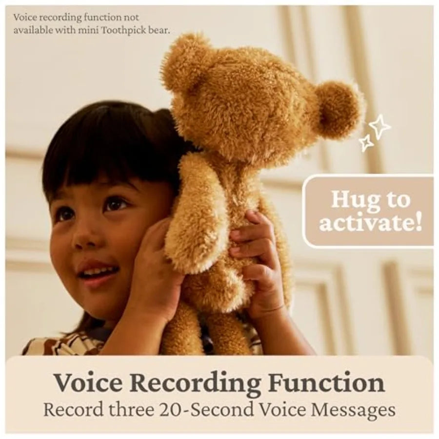 GUND Near or Far Bears Premium Large Small Teddy Bears with Voice Recording Cbility Stuffed Animals for Ages 1 and Up Brown 16