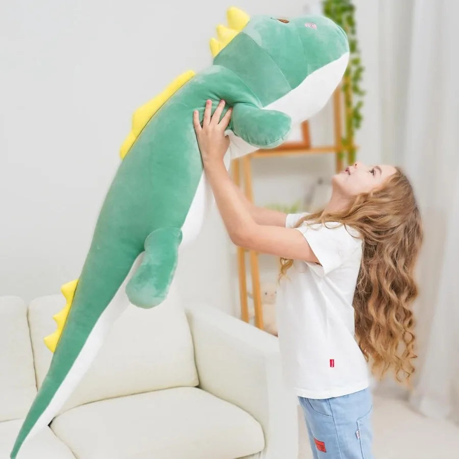 40 inch Giant Dinosaur Soft Body Pillow Plush Dino Toys Cute Big 3.3 Feet Dinosaur Stuffed Animals in Pastel Colors Soft and Hu