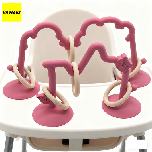 Silicone Toy High Chair Bead Stringing Educational Montessori Concept Stress Relief Children's Gift