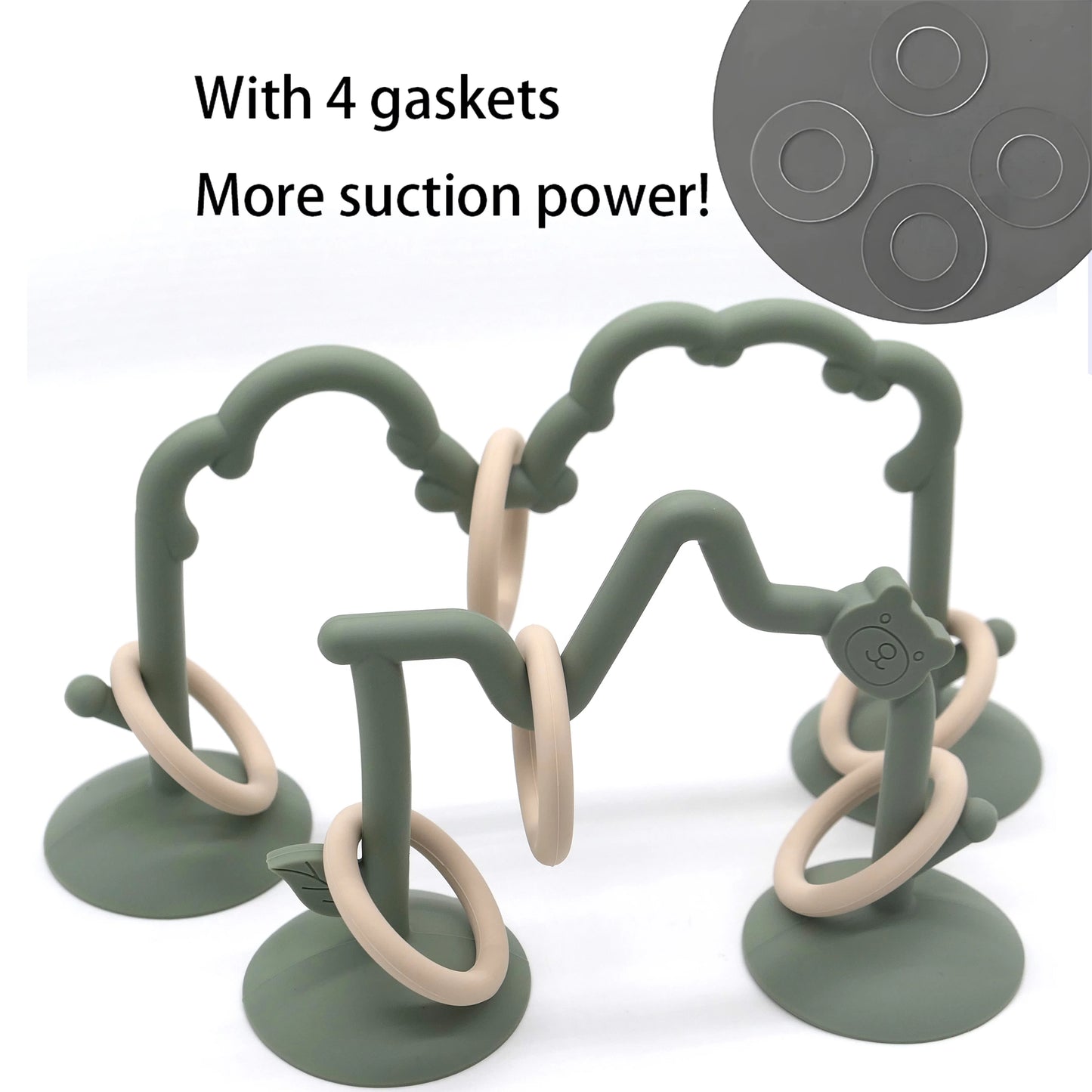 Silicone Toy High Chair Bead Stringing Educational Montessori Concept Stress Relief Children's Gift