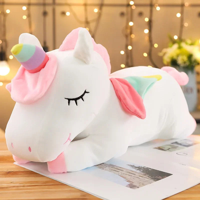25cm-35CM Kawaii Giant Unicorn Plush Toy Soft Stuffed Unicorn Soft Dolls Animal Horse Toys For Children Pillow Birthday Gifts