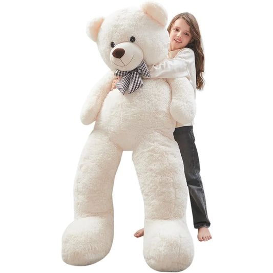 MorisMos Big Teddy Bear 55inch Large Teddy Bear Plush Lifesize Stuffed Animals Gifts for Girlfriend Boyfriend White