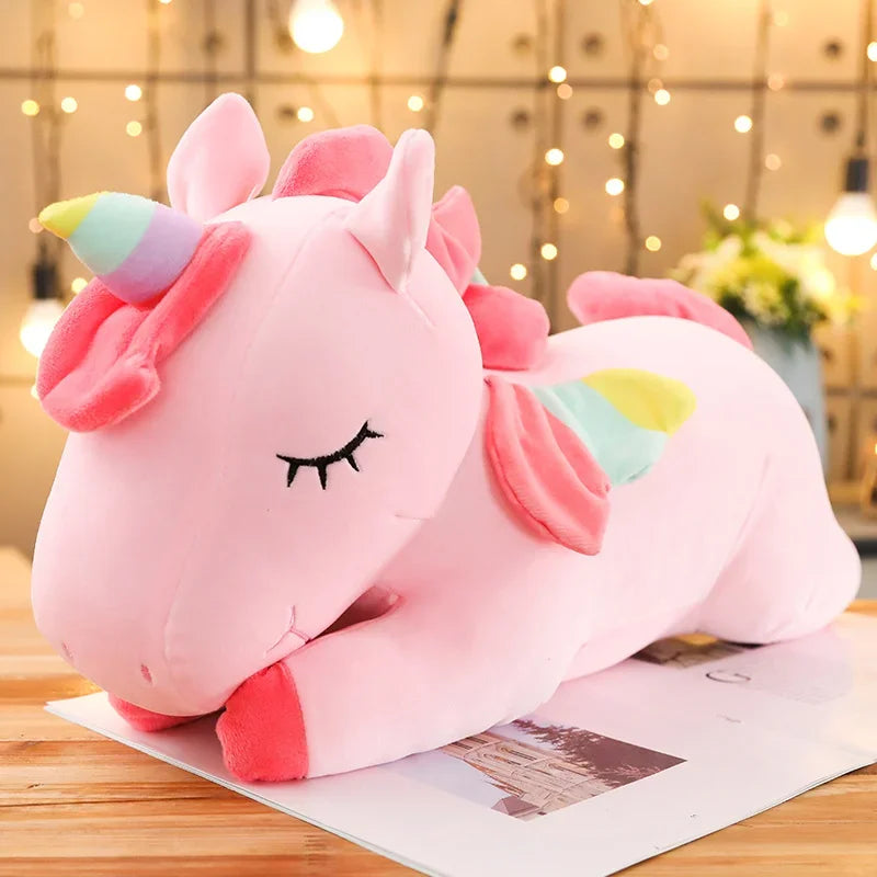 25cm-35CM Kawaii Giant Unicorn Plush Toy Soft Stuffed Unicorn Soft Dolls Animal Horse Toys For Children Pillow Birthday Gifts