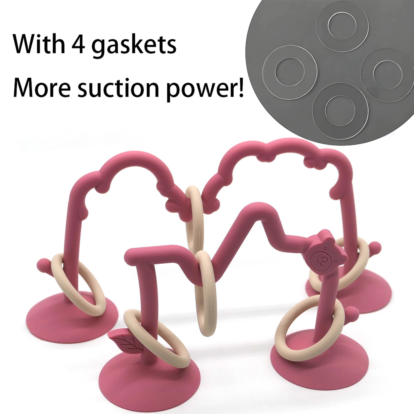 Silicone Toy High Chair Bead Stringing Educational Montessori Concept Stress Relief Children's Gift