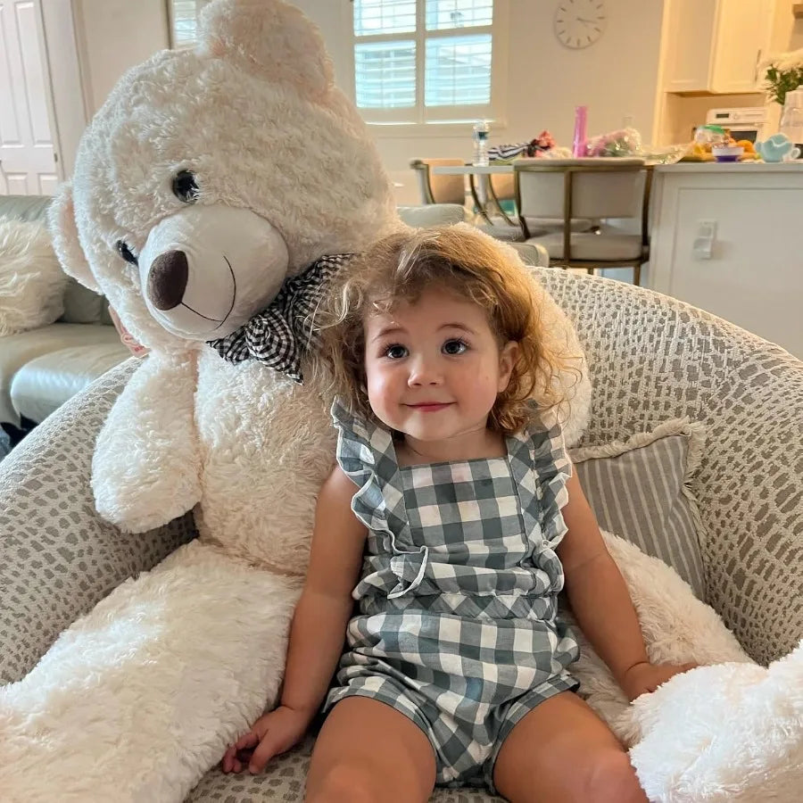 MorisMos Big Teddy Bear 55inch Large Teddy Bear Plush Lifesize Stuffed Animals Gifts for Girlfriend Boyfriend White