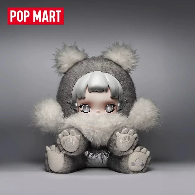 POP MART SKULLPANDA Punk Panda Plush Doll Series Mystery Box Genuine Blind Box Guess Toys Bag Ornament Figurines Home Decor