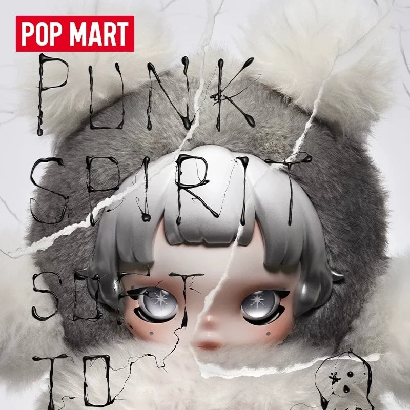 POP MART SKULLPANDA Punk Panda Plush Doll Series Mystery Box Genuine Blind Box Guess Toys Bag Ornament Figurines Home Decor