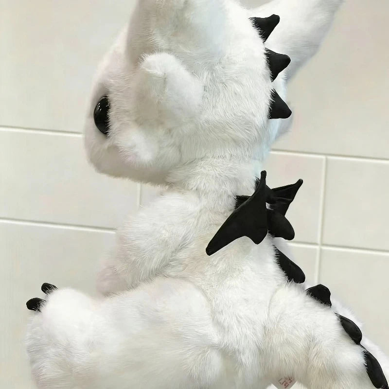 1pcs2026 Plush Toys for Dogs, Cute Fantasy Beast Devil Little Flying Dragon Dog Plush Toy, Little White Dragon Dog Plush Toy, wi