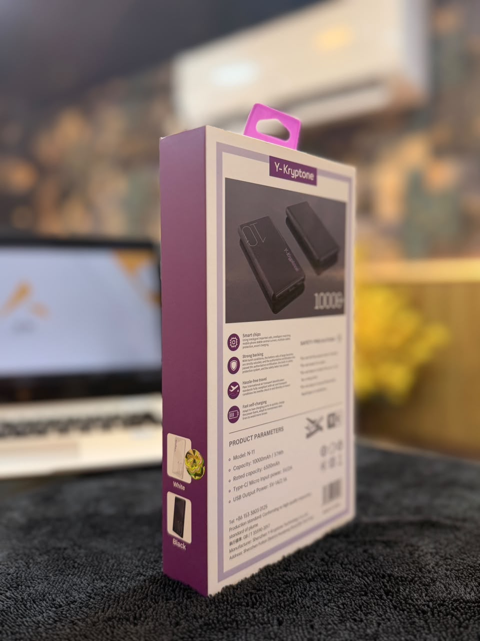 Y-Kryptone GT-11 10000mAh Power Bank – 22.5W Fast Charging